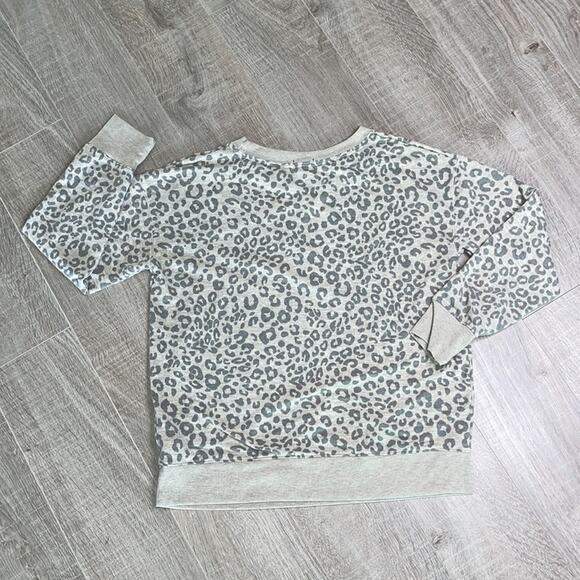 SPLENDID Leopard Print Beige Colorblock Loungewear Pajama Set Women’s - Picture 11 of 11